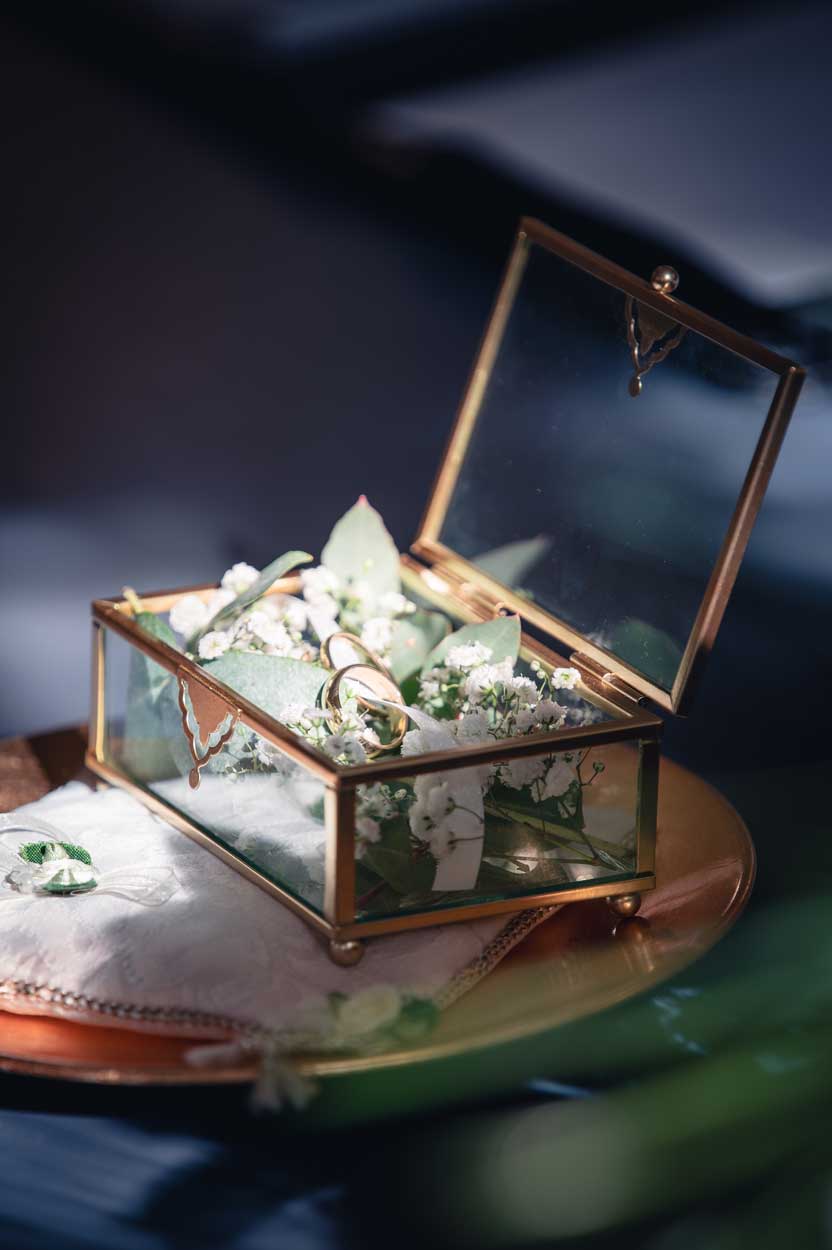 Ein Close-Up Foto von den Eheringen